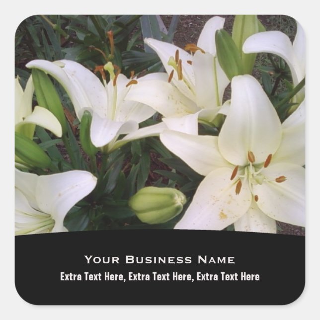 White Lily Stickers (Vorderseite)