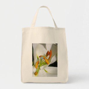 White Lily Tragetasche