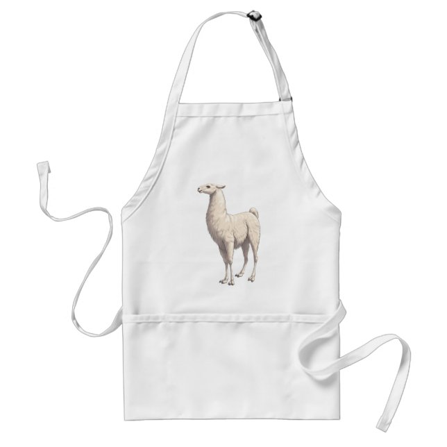 White Llama Schürze (Vorne)