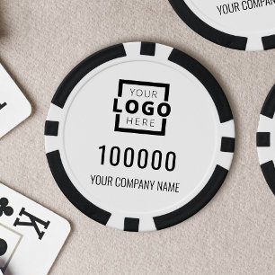White-Logo Pokerchips