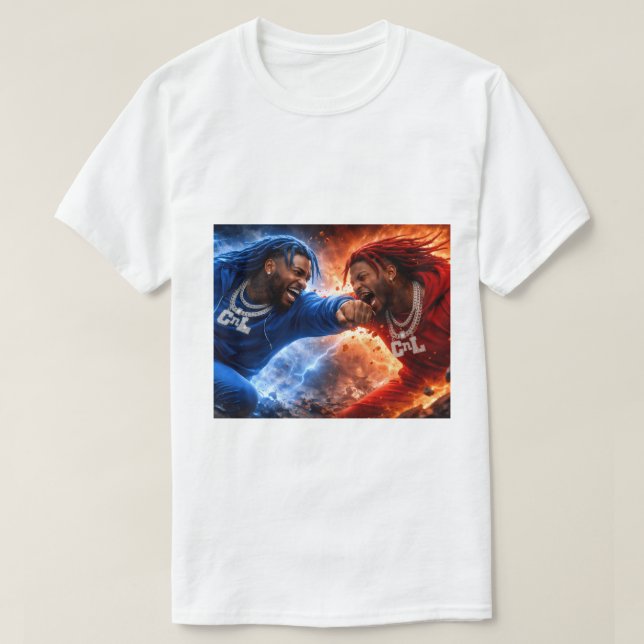 White Loot Vs Moody T-Shirt  (Design vorne)