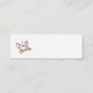 WHITE LOTUS BUSINESS CARD MINI VISITENKARTE