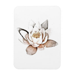 WHITE LOTUS FLEXIBLES FOTO MAGNET