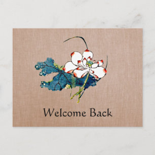 White Lotus Massage Therapeutische Erinnerung Post Postkarte