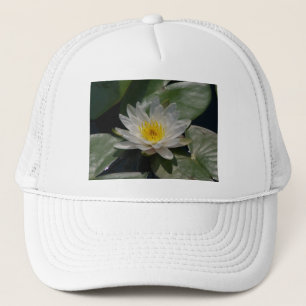 White Lotus Wasserlilie Hat Truckerkappe