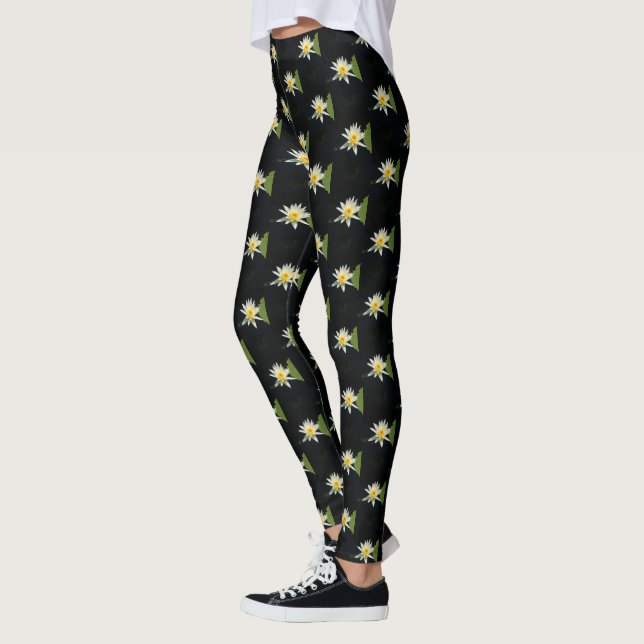 White Lotus Wasserlilie Leggings (Links)