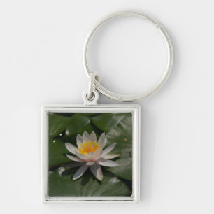 White Lotus Wasserlilie Schlüsselanhänger