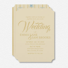 White Lotus Wedding Einladung