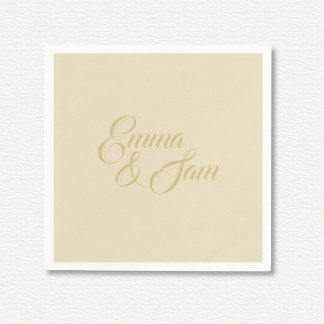 White Lotus Wedding Serviette