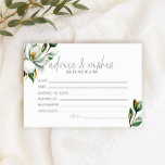 White Magnolia Floral Wedding Advice wünscht Briefpapier<br><div class="desc">Weiße Magnolia-Flora. In unserem Zazzle-Shop finden Sie passende Artikel,  um Ihre Veranstaltungskollektion abzuschließen!</div>