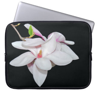 White Magnolia Laptopschutzhülle