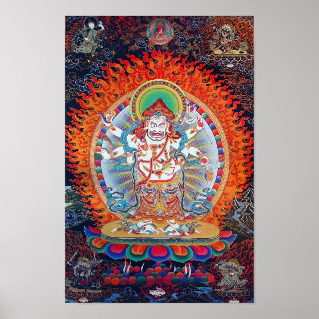 White Mahakala Poster (Vorne)
