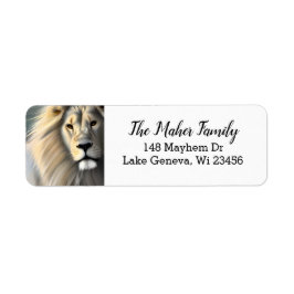 White Majestic Lion Ethereal Art