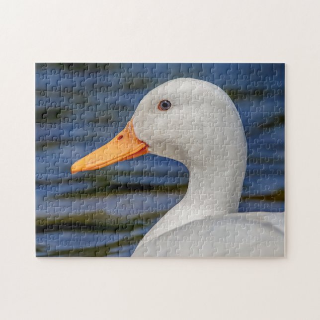 White Mallard Duck Puzzle (Horizontal)