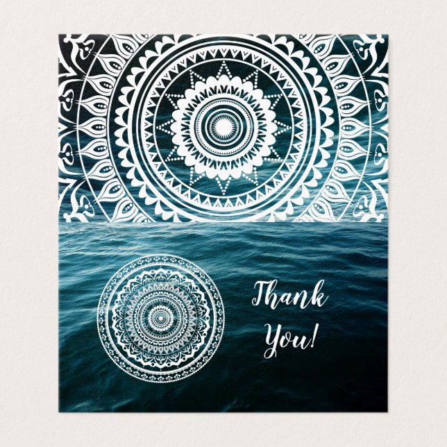 White Mandala Lasse das Set, das Sie kostenlos (Außenseite Aufgefaltet)
