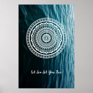 White Mandala Lasse das Set, das Sie kostenlos Poster