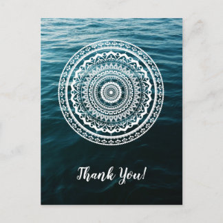 White Mandala Lasse das Set, das Sie kostenlos Postkarte