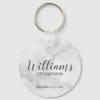 White Marble Modernes Script Personalisierter Trau