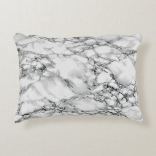 White Marble Stone Pillow Dekokissen