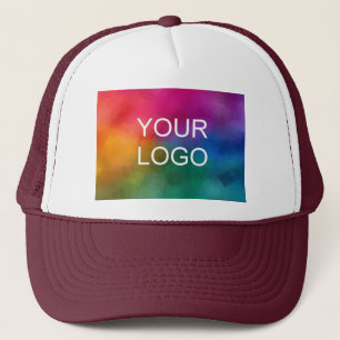 White Maroon Template Erstellen Sie Ihr eigenes El Truckerkappe