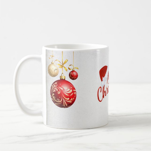 White Marry Christmas Tasse (Links)