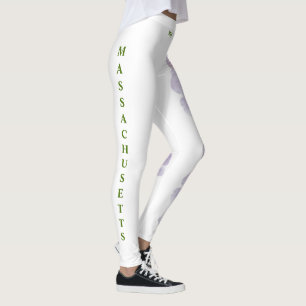 White Massachusetts Staat Mayflower Leggings
