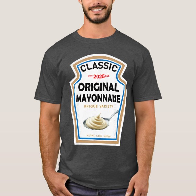 White Mayonnaise Halloween Costume Couples boy T-Shirt (Vorderseite)