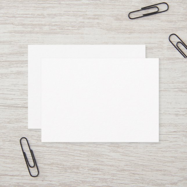 White Mighty Business Card Visitenkarte (Vorderseite/Rückseite Beispiel)