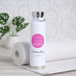 White Minimalism Name Custom WELLNESS-CENTER Beaut Trinkflasche