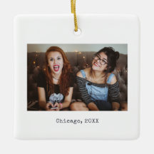 White Minimalist Foto von Keepsake Christmas