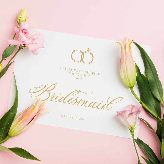 White Minimalistisch Wedding Rings Bridesmaid Luxu (Von Creator hochgeladen)