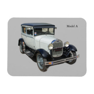 White Model A MagMagMagnet Magnet