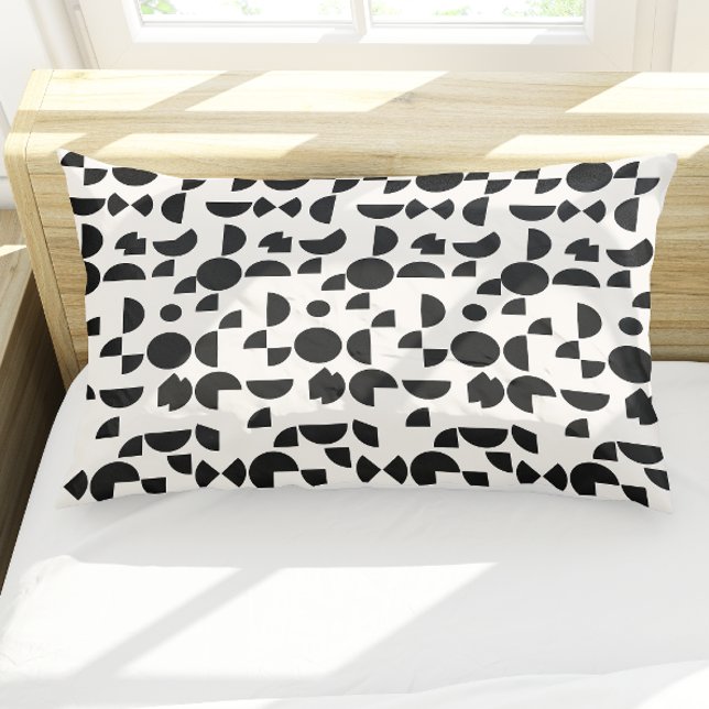 White Modern Elegant Geometric Tribal Kissenbezug (White Modern Elegant Geometric Tribal Pillow Case)