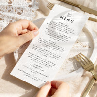 White Modern Script Wedding Flat