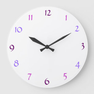 White Modern Wall Clock Große Wanduhr