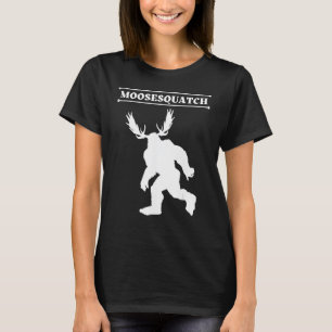 White Moosesquatch Funny Moose-Sassquatch Kryptid T-Shirt
