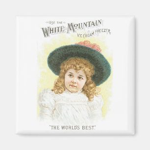 White Mountain Eiscreme-Freezer Magnet