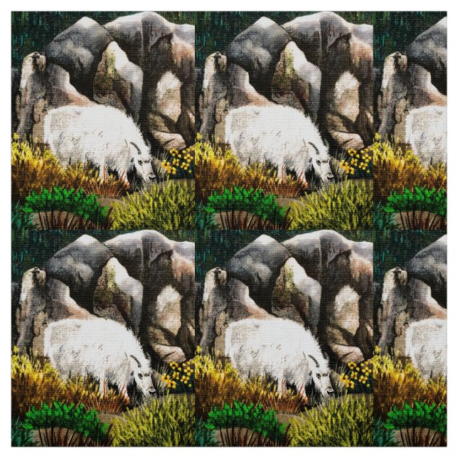 White Mountain Goat Junior Stoff (Muster)