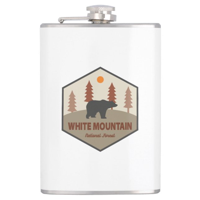 White Mountain National Forest Bear Flachmann (Vorderseite)