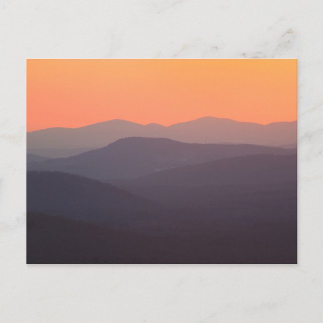 White Mountain National Forest Sunset Postkarte (Vorderseite)