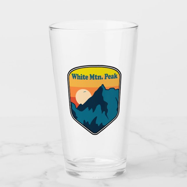 White Mountain Peak California Sunrise Glas (Vorderseite)