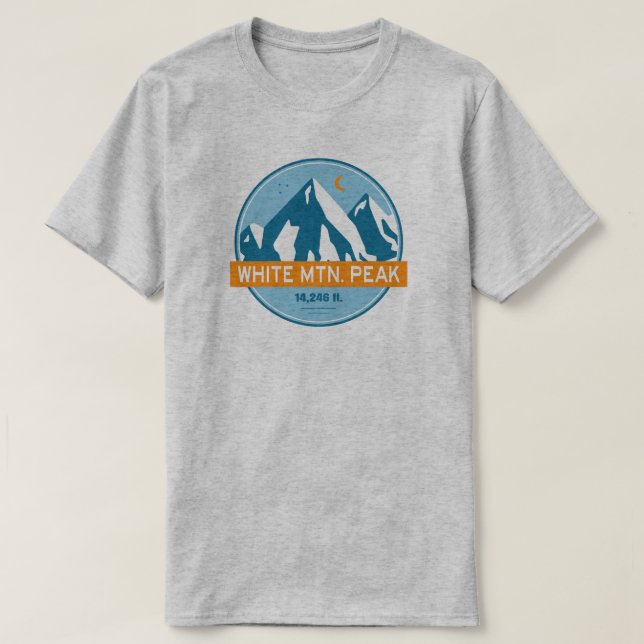White Mountain Peak California T-Shirt (Design vorne)