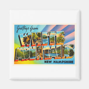 White Mountains New Hampshire NH Travel Souvenir Magnet