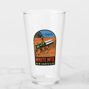 White Mountains New Hampshire Pint Glass Glas