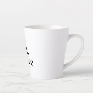 White mug With desing Milchtasse