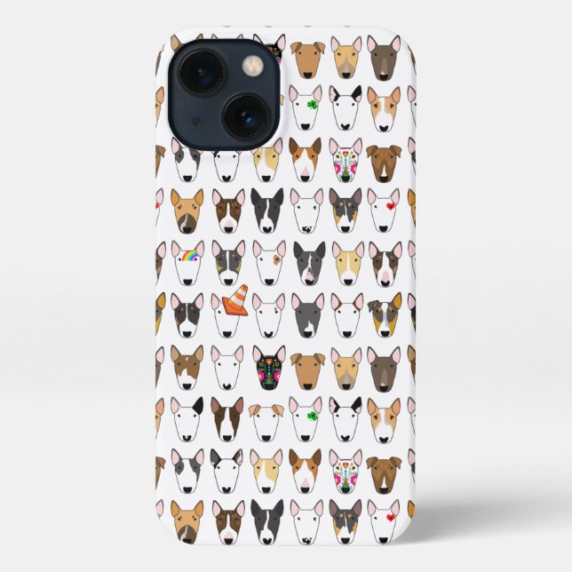 White Multibull Bull Terrier Phone Case iPhone Hülle (Rückseite)