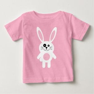 White Oaster Bunny Baby T-shirt