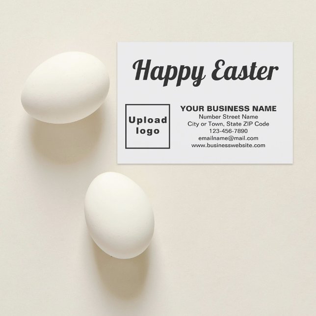 White Oaster Business Flat Grußkarte Karte (White Easter business flat greeting card)
