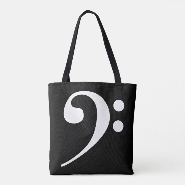 White-on-Black Bass Clef (Rückseite)