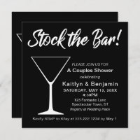 White on Black Stock die Bar Script Couples Dusche